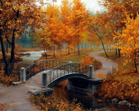 Без бренда «Осенний парк с мостом» в Костроме