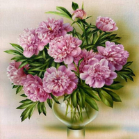 Без бренда «Пионы в круглой прозрачной вазе» в Костроме