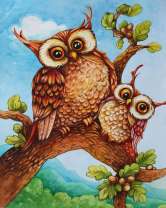 Без бренда «Совёнок с совой на ветке» в Костроме