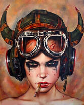 Без бренда «Девушка в шлеме с сигаретой» в Костроме