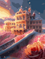 Без бренда «Сказочный дворец в окружении роз» в Костроме в интернет-магазине Без бренда «Сказочный дворец в окружении роз» в Костроме