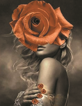 Без бренда «Женщина и большая чайная роза» в Костроме