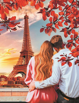 Влюбленная пара в Париже