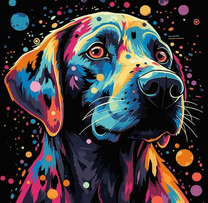 Красочный лабрадор