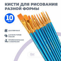 Без бренда «Коробка 250 шт.: Кисти для рисования набор (10 шт)» в Костроме в интернет-магазине Без бренда «Коробка 250 шт.: Кисти для рисования набор (10 шт)» в Костроме