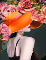 Без бренда «Дама в яркой шляпе и розы» в Костроме в интернет-магазине  Без бренда «Дама в яркой шляпе и розы» в Костроме