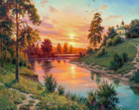 Без бренда «Вид на реку на закате» в Костроме в интернет-магазине  Без бренда «Вид на реку на закате» в Костроме