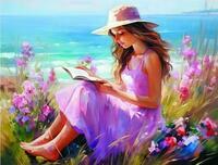 Без бренда «Девочка читает на берегу» в Костроме в интернет-магазине  Без бренда «Девочка читает на берегу» в Костроме