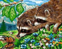 Без бренда «Еноты и бабочка на цветочной поляне» в Костроме